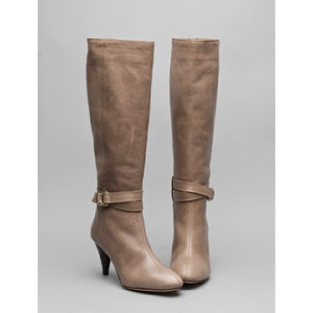 LOEFFLER RANDALL TAUPE TALL BOOTS SIZE 8